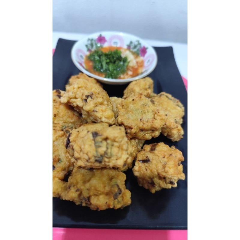 

Bakwan udang cincang / hapiang udang masakan kalimantan