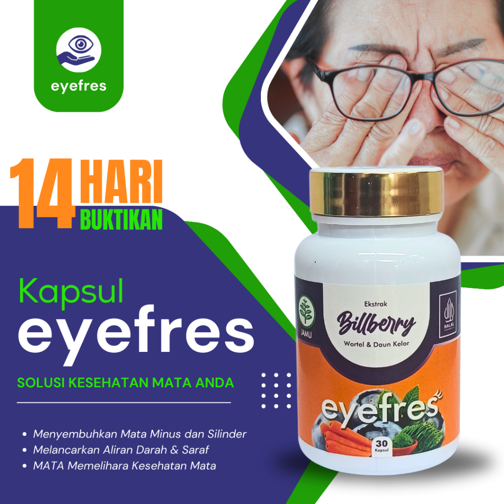 BILBERRY ADAWIYAH 99 - EKSTRAK KAPSUL HERBAL ALAMI HERBAL ALAMI UNTUK MATA MINUS/KATARAK/RABUN/BURAM
