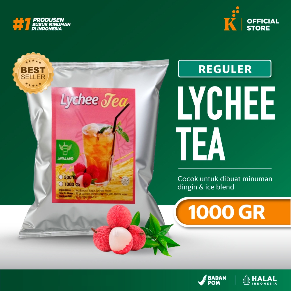 

Bubuk Minuman Bubble Drink Rasa Lychee/Leci Tea Javaland 1 kg