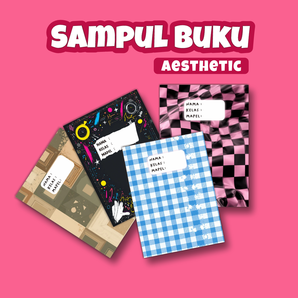 

Sampul Buku Aeshtetic Isi 10 lembar Cover Buku A5 B5 Sampul Buku Cute
