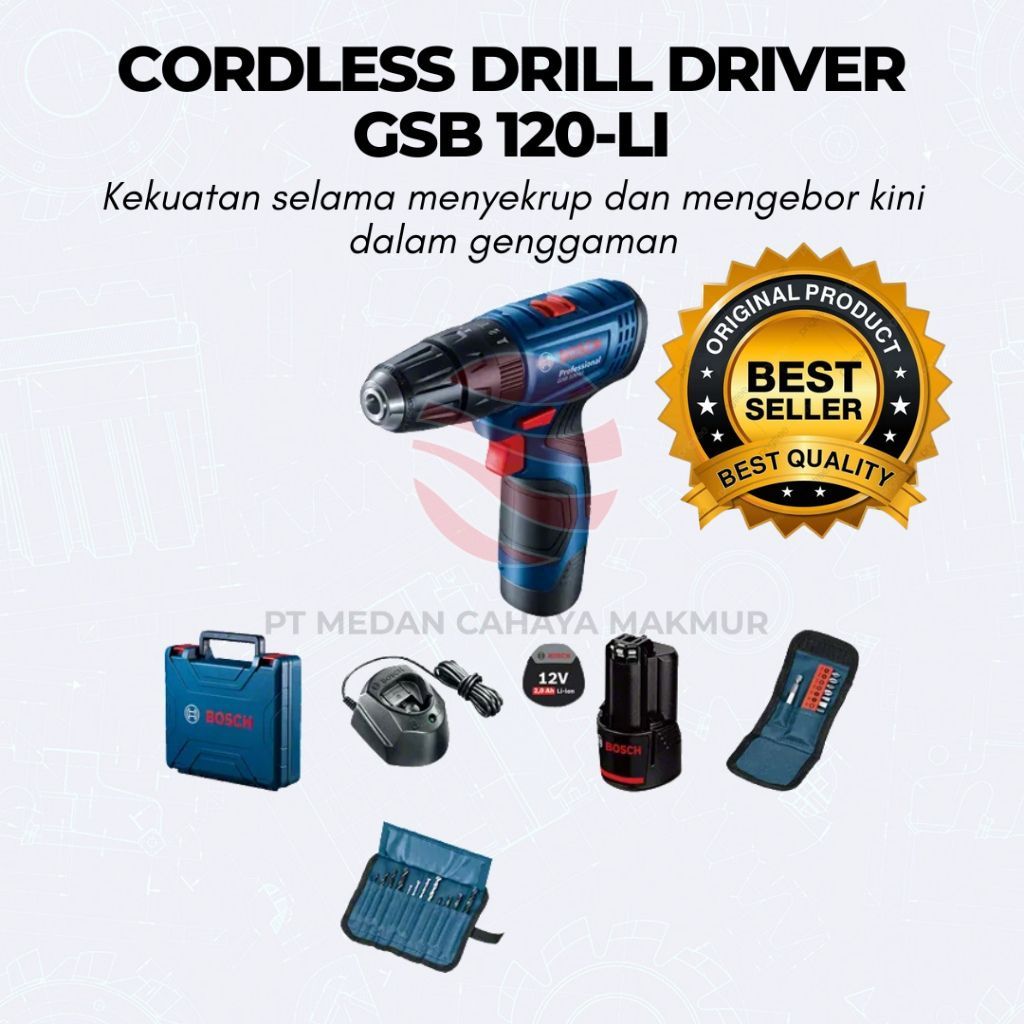 BOSCH GSB 120-LI / Bor Tembok Baterai