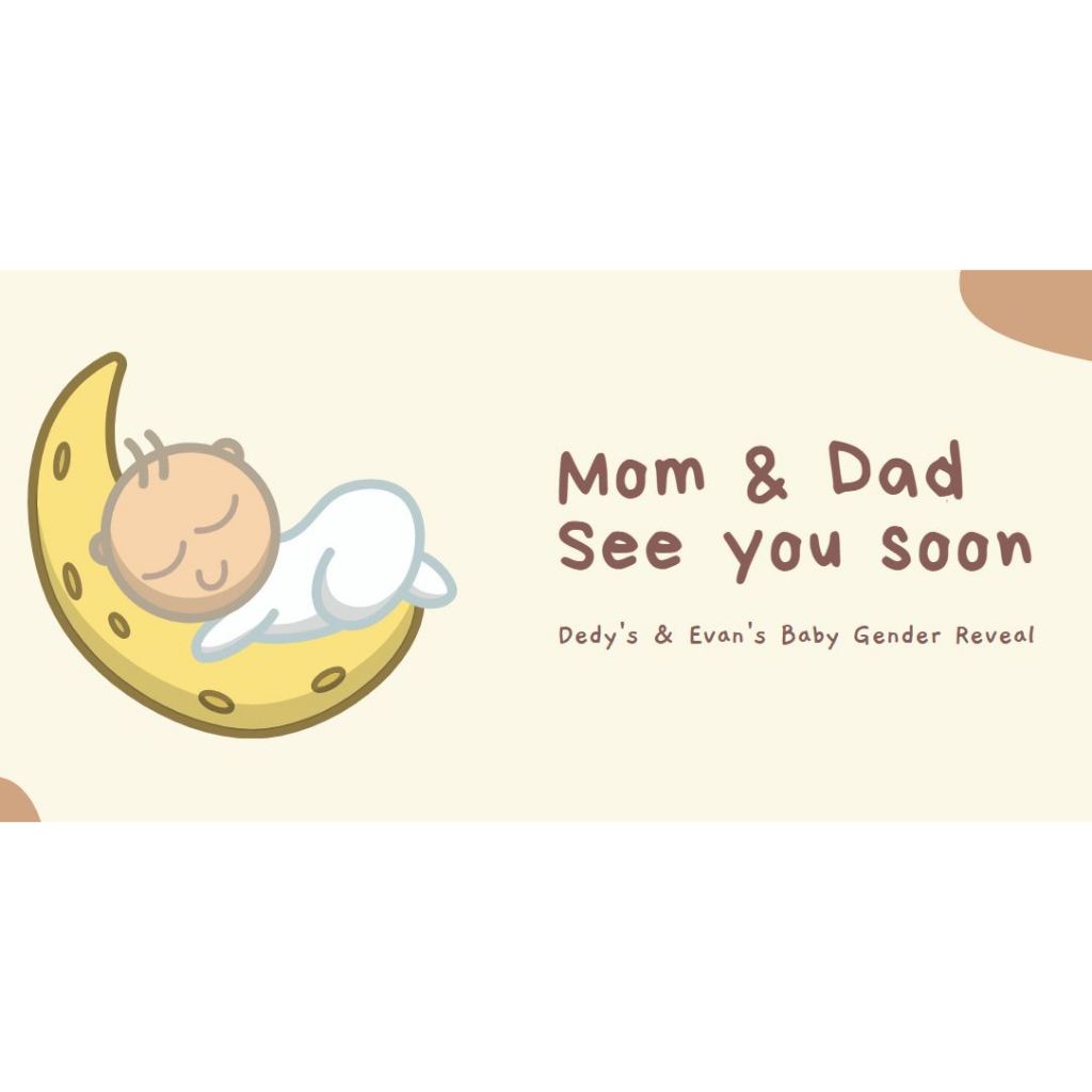 Custom buku gender reveal