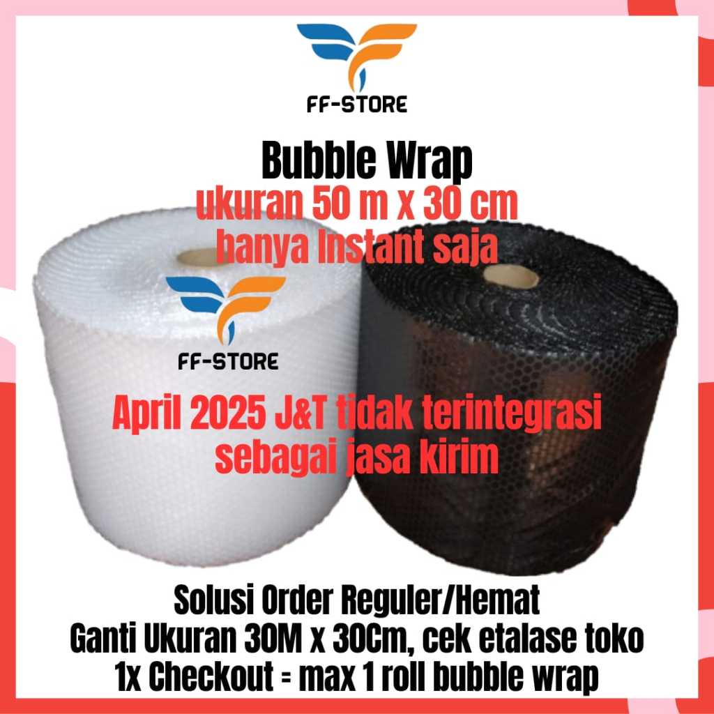 

[REGULER] [50Mx30Cm] Bubble Wrap 30cm x 50m Hitam / Bening Packing Online Shop Bandung Roll Buble Wrap Bubble Wrap Roll Bubble Warp Bable Warp Buble Warp Buble Warp Roll Plastik Buble Wrap Bubble Wrap Meteran Plastik Wrapping Barang Packing