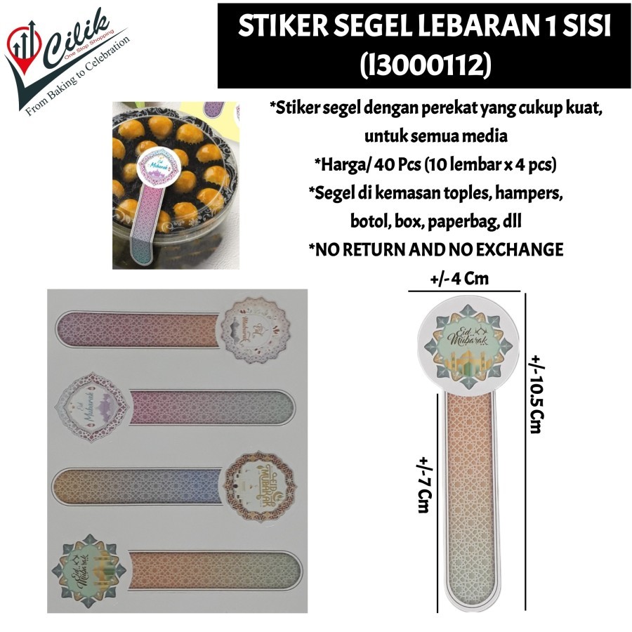 pita+stiker+sticker+segel+label+rekat+dekorasi+aksesoris+tema+acara+event+idul fitri+lebaran+mubarak