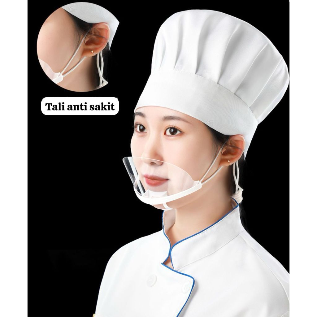 Masker Mulut Untuk Masak, Masker Transparan Mulut, Transparent Mask, Masker Higienis Mask Dapur