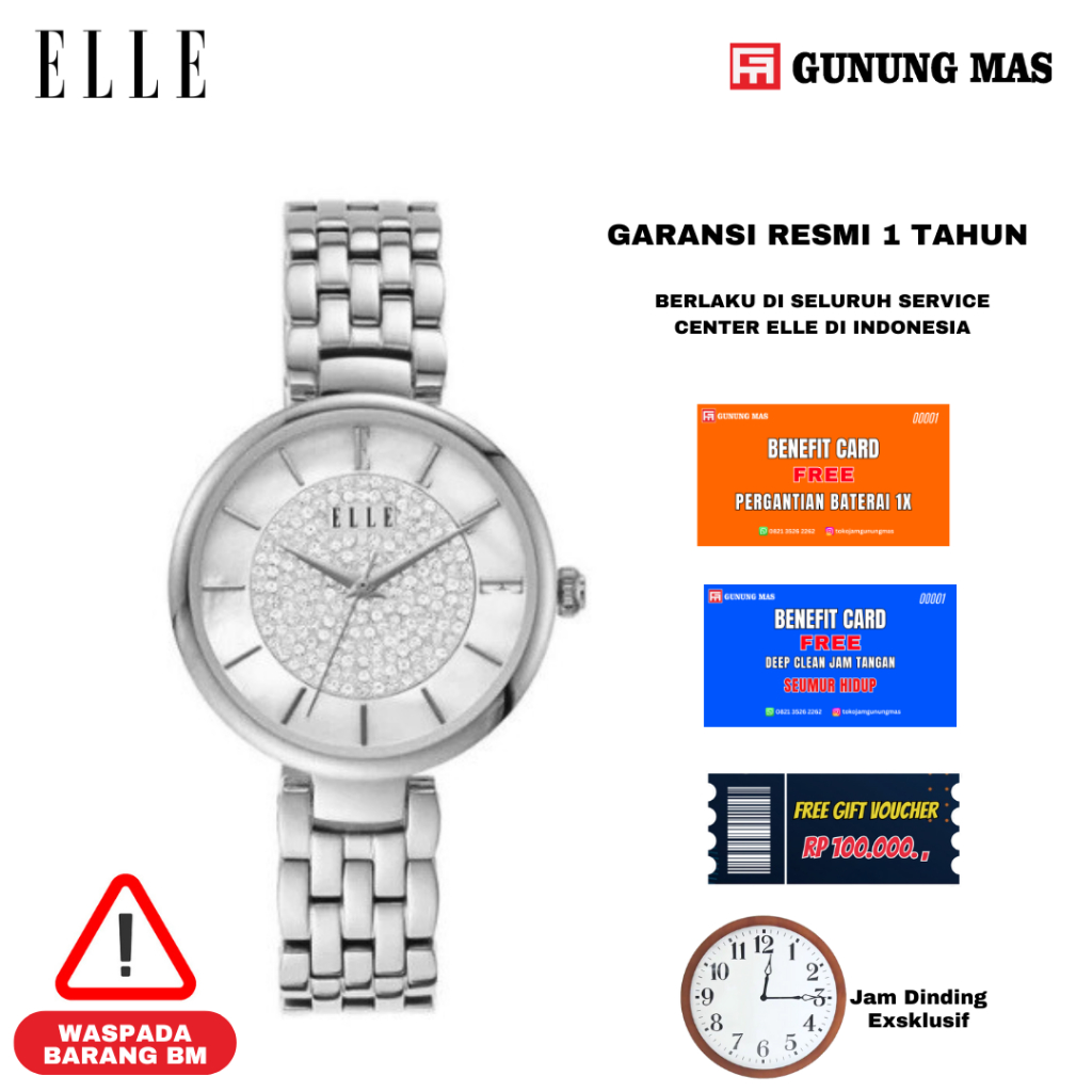 ELLE EL 25013 Jam Tangan Wanita 100% Original