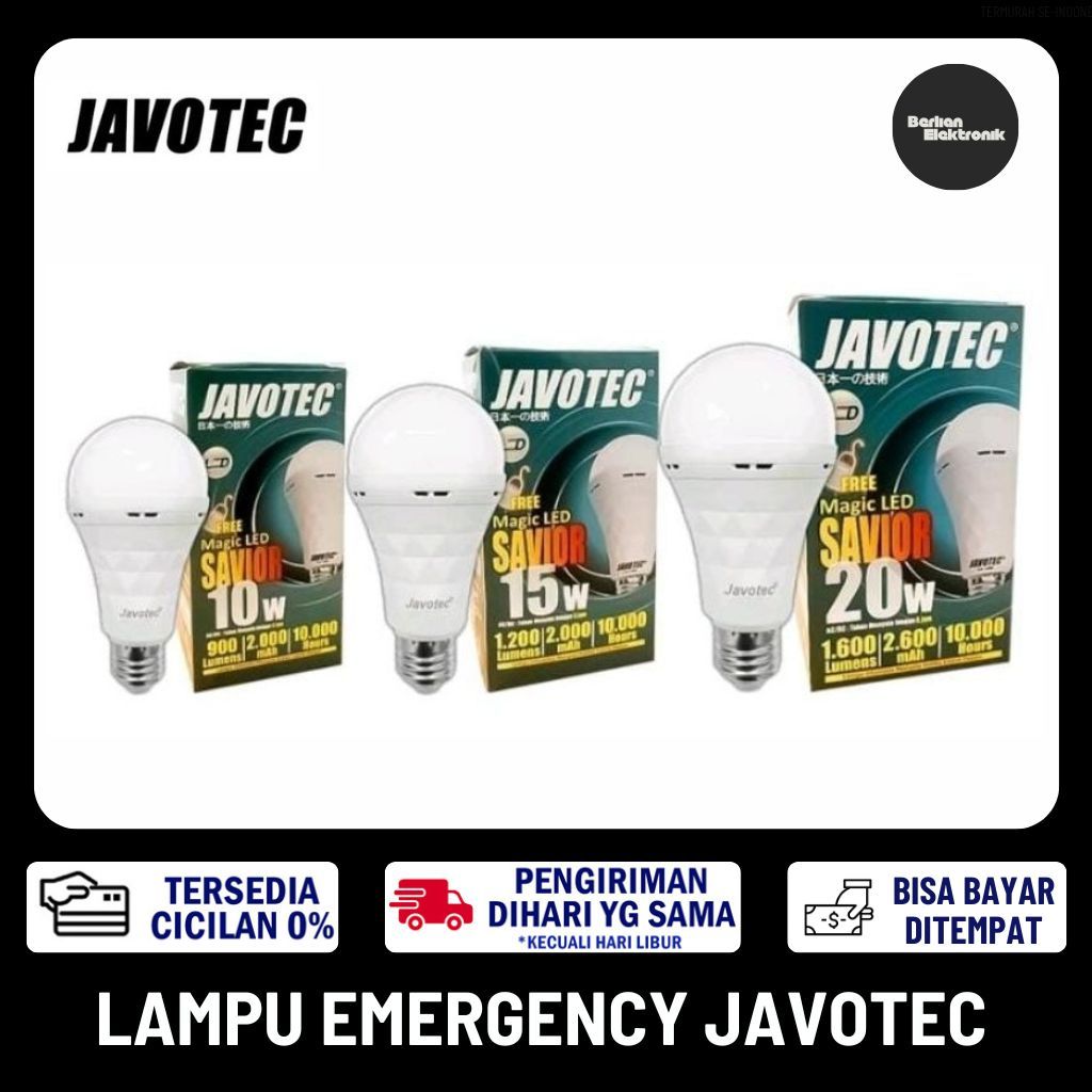 [COD READY] Lampu LED Emergency JAVOTEC & SURYA MAGIC / Bohlam LED Emergency / Lampu LED Darurat / L