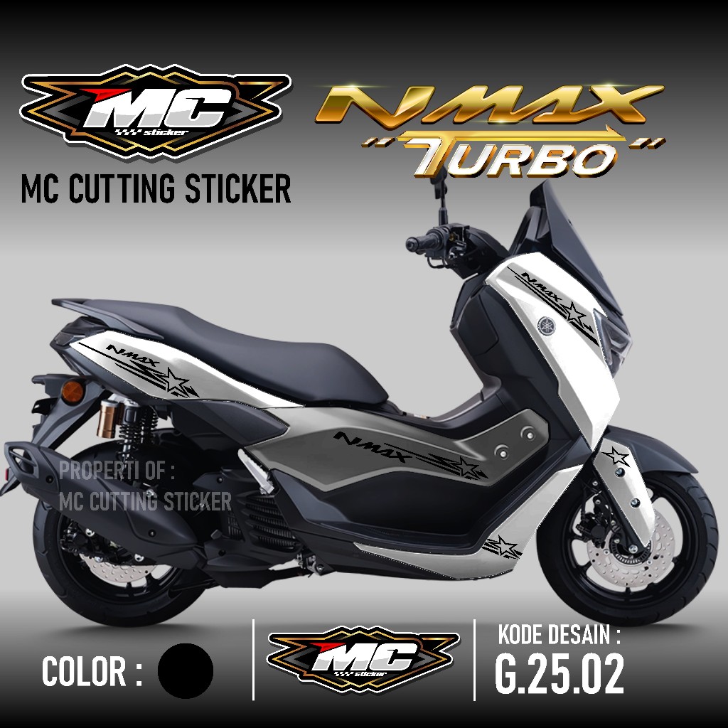 Cutting Sticker Striping NMAX TURBO 2024 2025 Neo, Neo S, Turbo, Turbo TechMax, dan Turbo TechMax Ul
