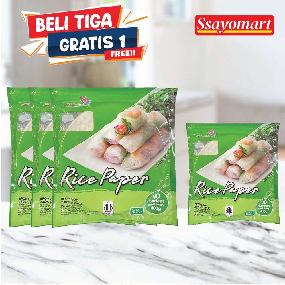 

[BELI 3 GRATIS 1]Rice Paper 400G / Banh Trang High Quality Rice Paper / Kulit Lumpia Vietnam Rice Paper / rice roll spring roll