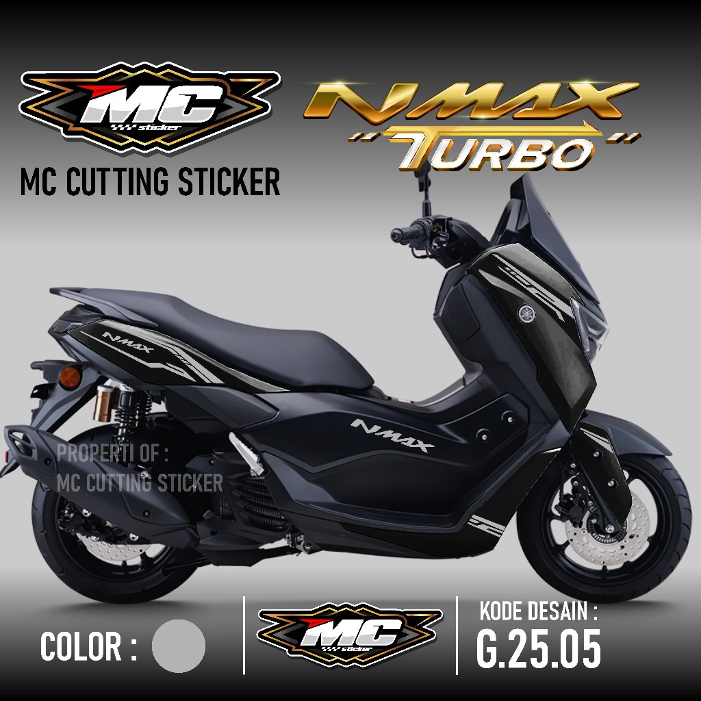 Cutting Sticker Striping NMAX TURBO 2024 2025 Neo, Neo S, Turbo, Turbo TechMax, dan Turbo TechMax Ul