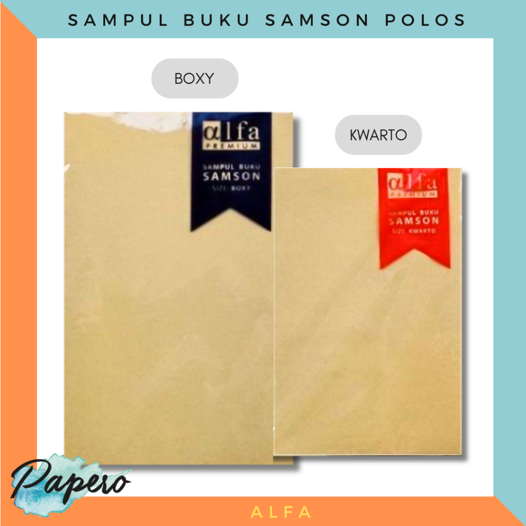 

Sampul Buku Polos Samson Alfa Boxy / Kwarto isi 20