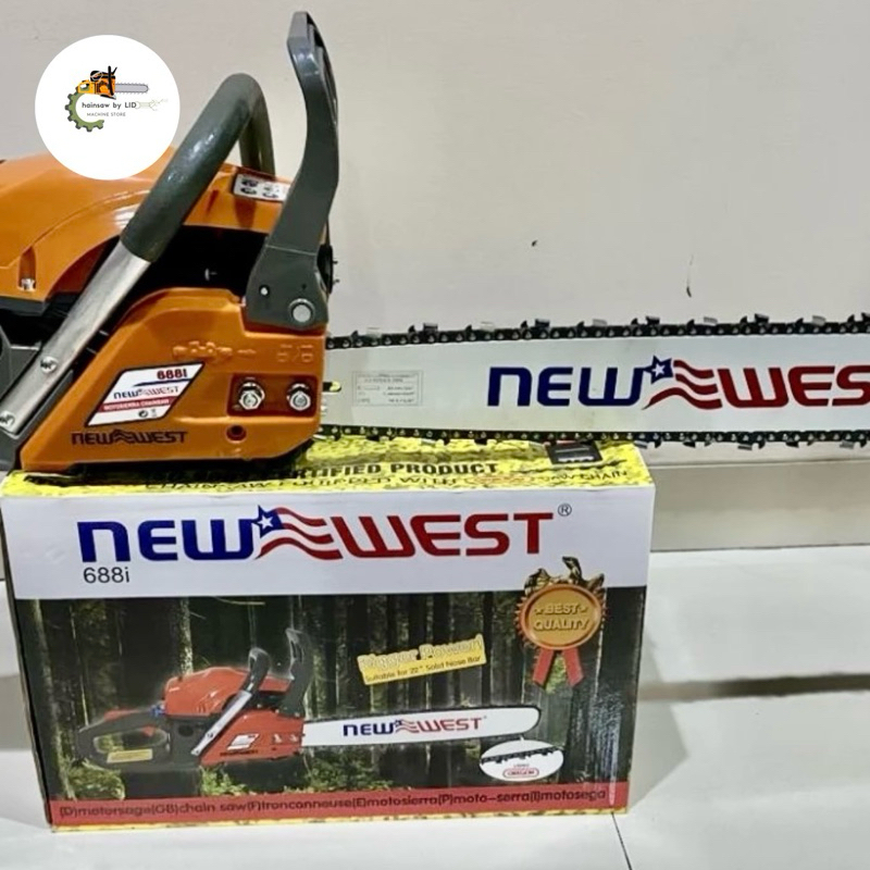 TERMURAH MESIN CHAINSAW/SENSO NEW WEST 688 I BAR 22”DAN RANTAI LENGKAP
