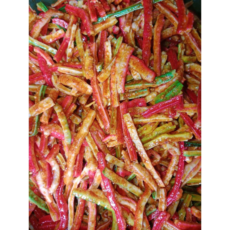 

KERUPUK BETON PEDAS/KERUPUK JAAT PEDAS GURIH
