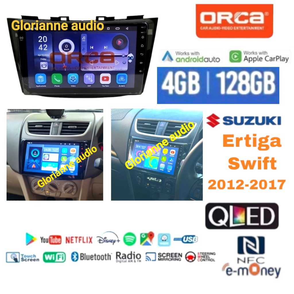 Head Unit Android Ertiga lama & Swift 2012 - 2017 9 inch