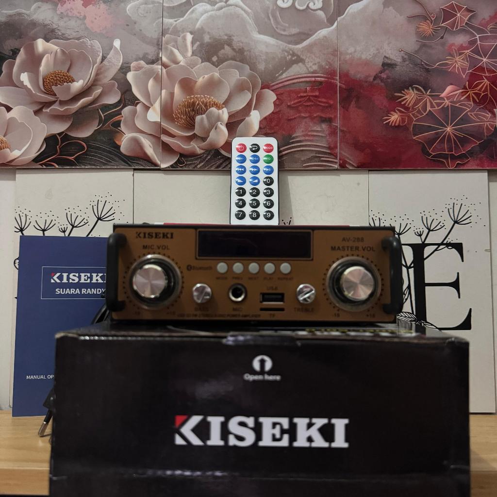 ORIGINAL AMPLIFIER KISEKI MP3 AUDIO FM RADIO USB SD CARD MICROPHONE SOUND SYSTEM POWER KAROKE