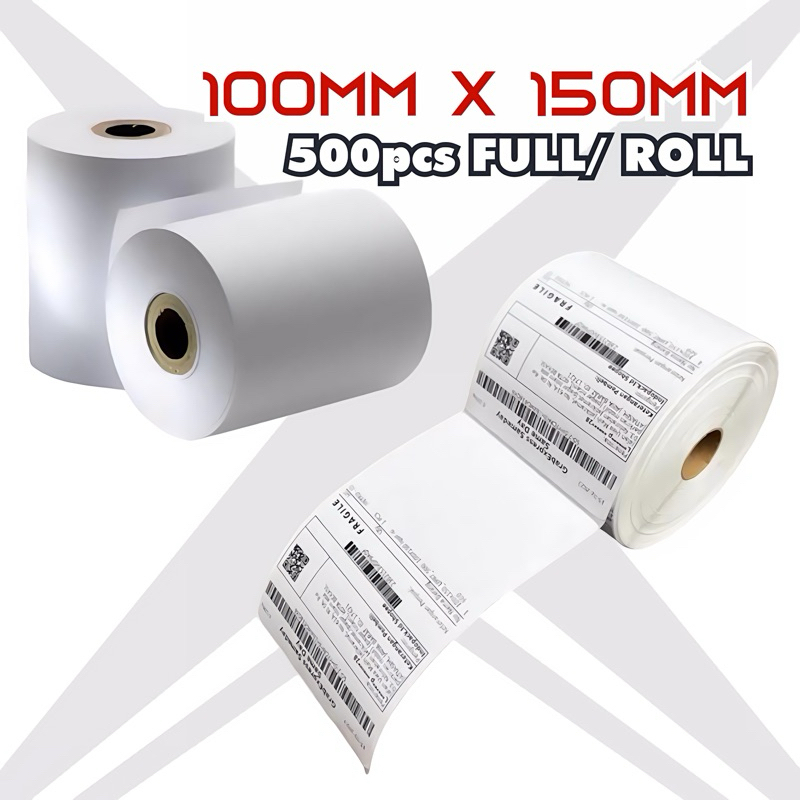 

STIKER ROLL CETAK RESI THERMAL 100mm X 150mm ISI 500pcs