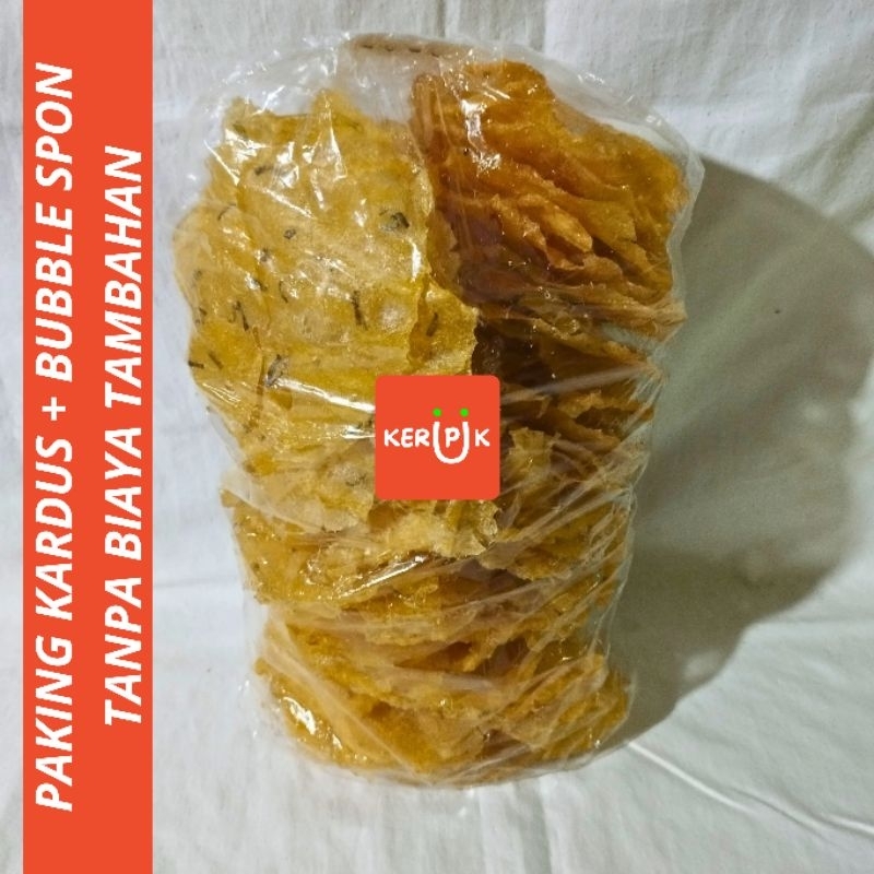 

Kerupuk Opak Singkong Kucai Mentah | Krupuk Gendar Khas Tegal 1kg