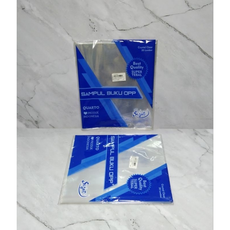 

SAMPUL BUKU PLASTIK KWARTO / SAMPUL BUKU LEM & SLIP - SEJATI
