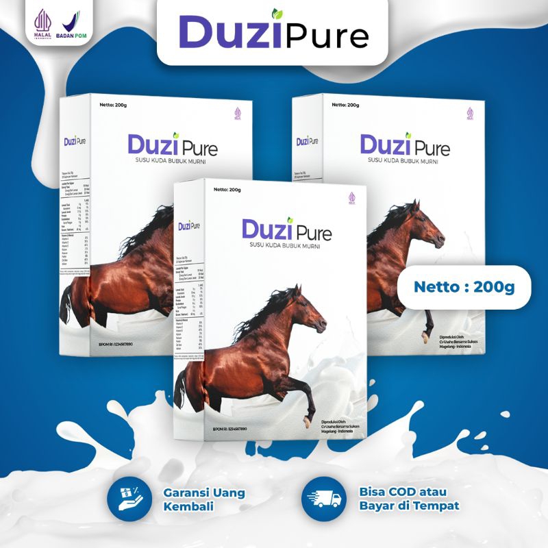 

3 BOX SUSU KUDA DUZI PURE HALAL BPOM