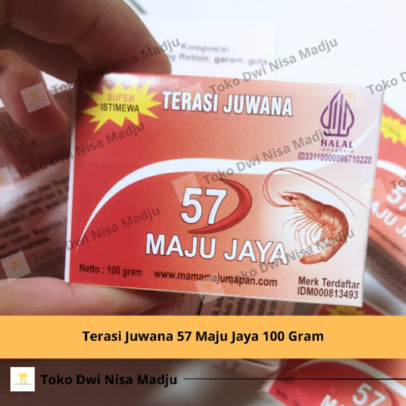 

Terasi Juwana 57 maju jaya 100 Gram