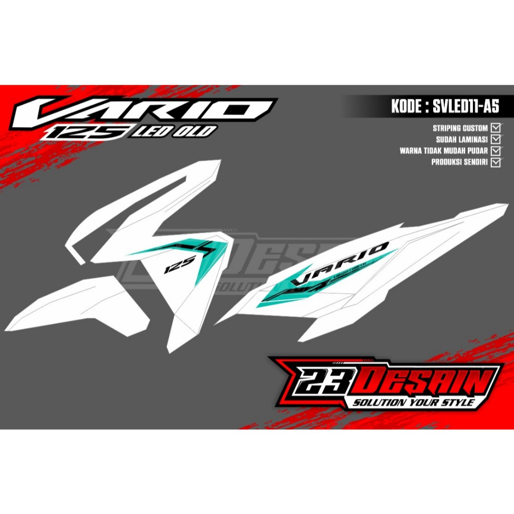 Striping Vario 125 Led Old Motif Gen2 Malaysia Striping Vario New Striping Click Malaysia Sticker Ma