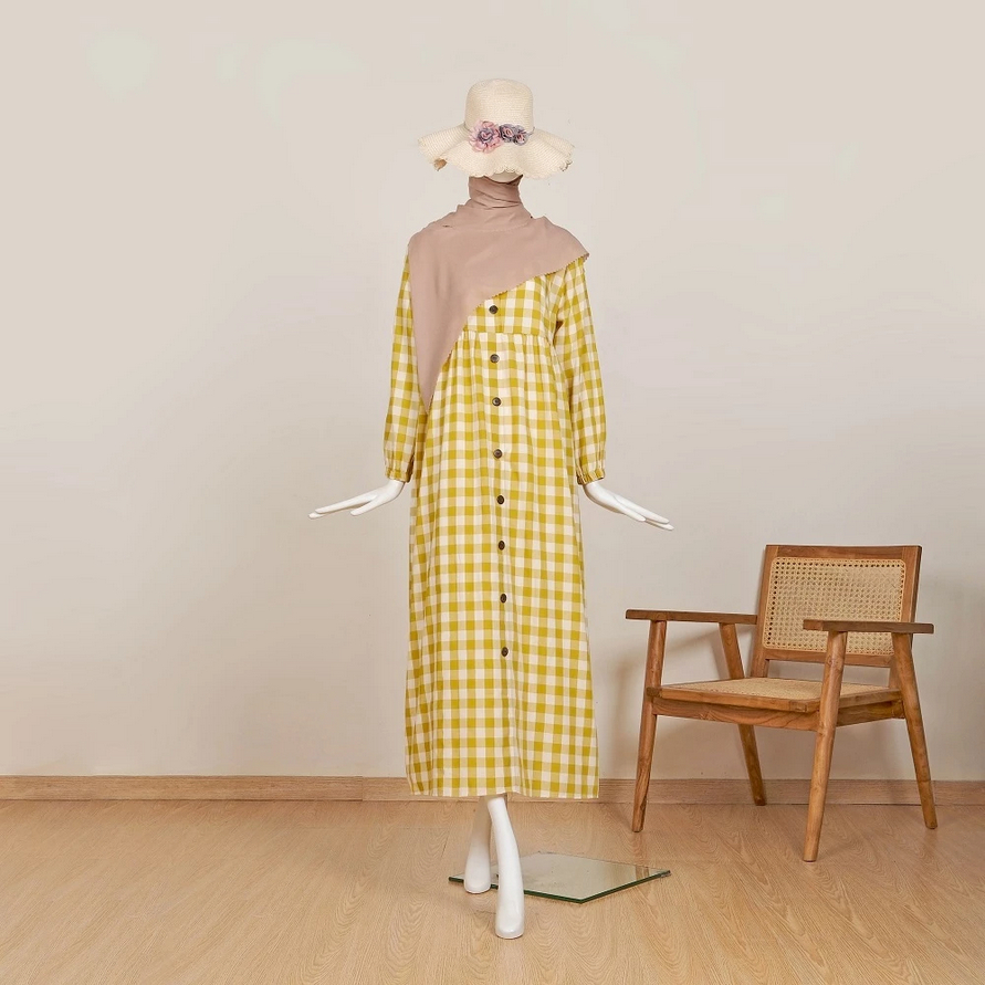 Murah Le Khari Dress Maya Gamis Katun Gamis Busui Size S - Xl