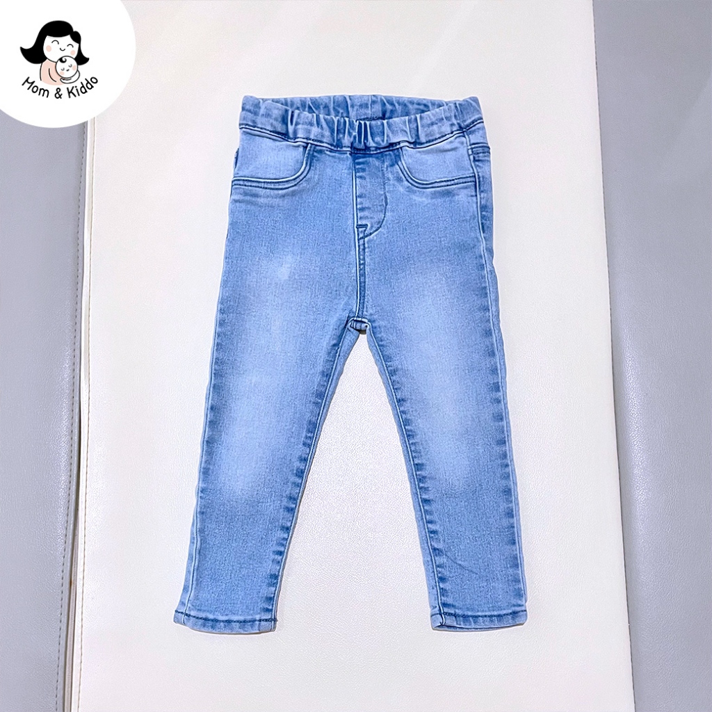 H&M Kids Denim Jeans Blue Girl 12-18Months - Celana Jeans Anak Perempuan - PRELOVED