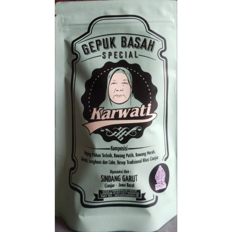 

gepuk/abon karwati fepuk basah 150grm