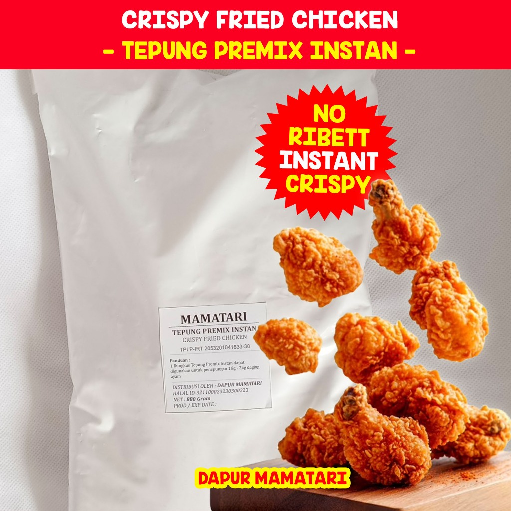 

MAMATARI Premix Tepung Bumbu Instan KFC Crispy Fried Chicken ala kentucky