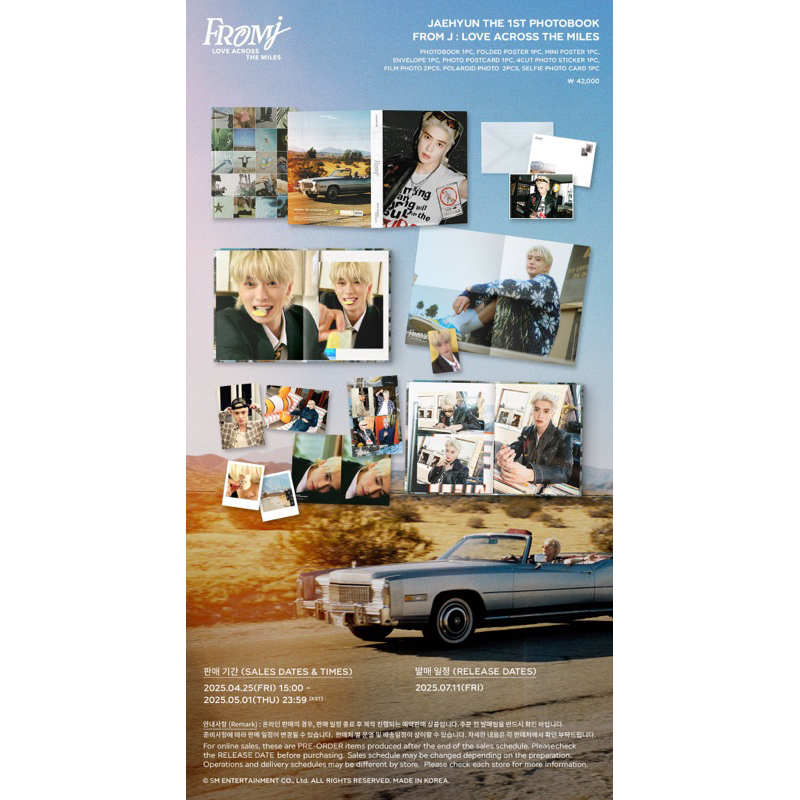 [PRE ORDER] JAEHYUN THE 1ST PHOTOBOOK [ FROM J : LOVE ACROSS THE MILES ] NCT SEALED OFFICIAL MURAH