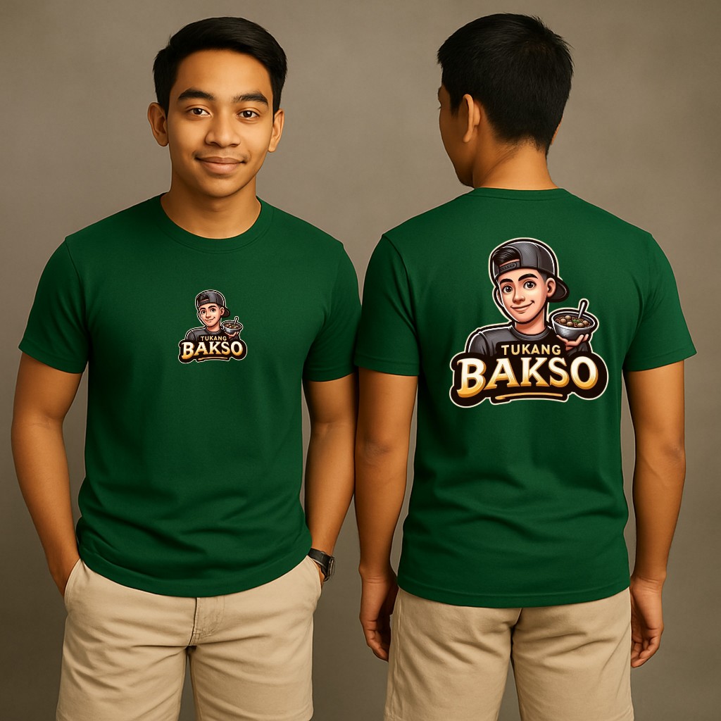 Kaos Distro Pria Keren tukang bakso kaos pria dewasa  terbaru  kaos kata kata viral tukang bakso