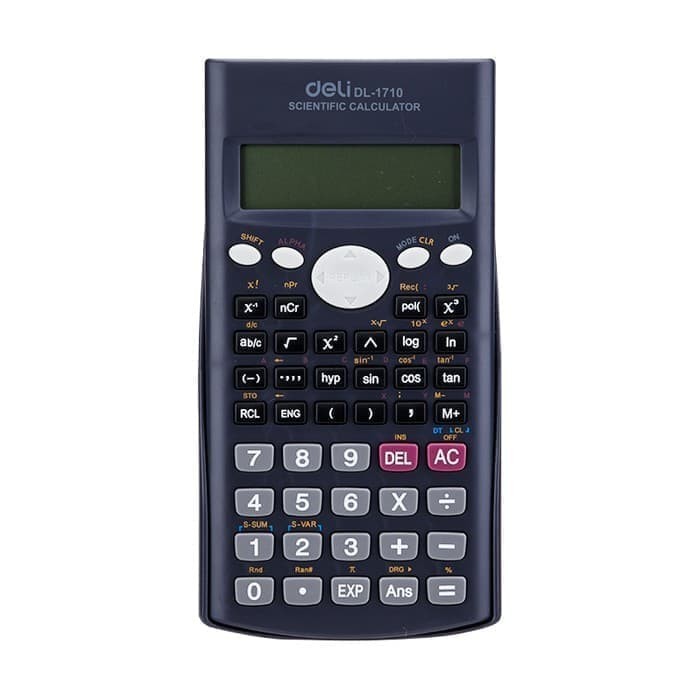 

KALKULATOR ILMIAH MATEMATIKA SCIENTIFIC SIN COS DELI 1710 KALKULATOR ILMIAH 240 FUNGSI