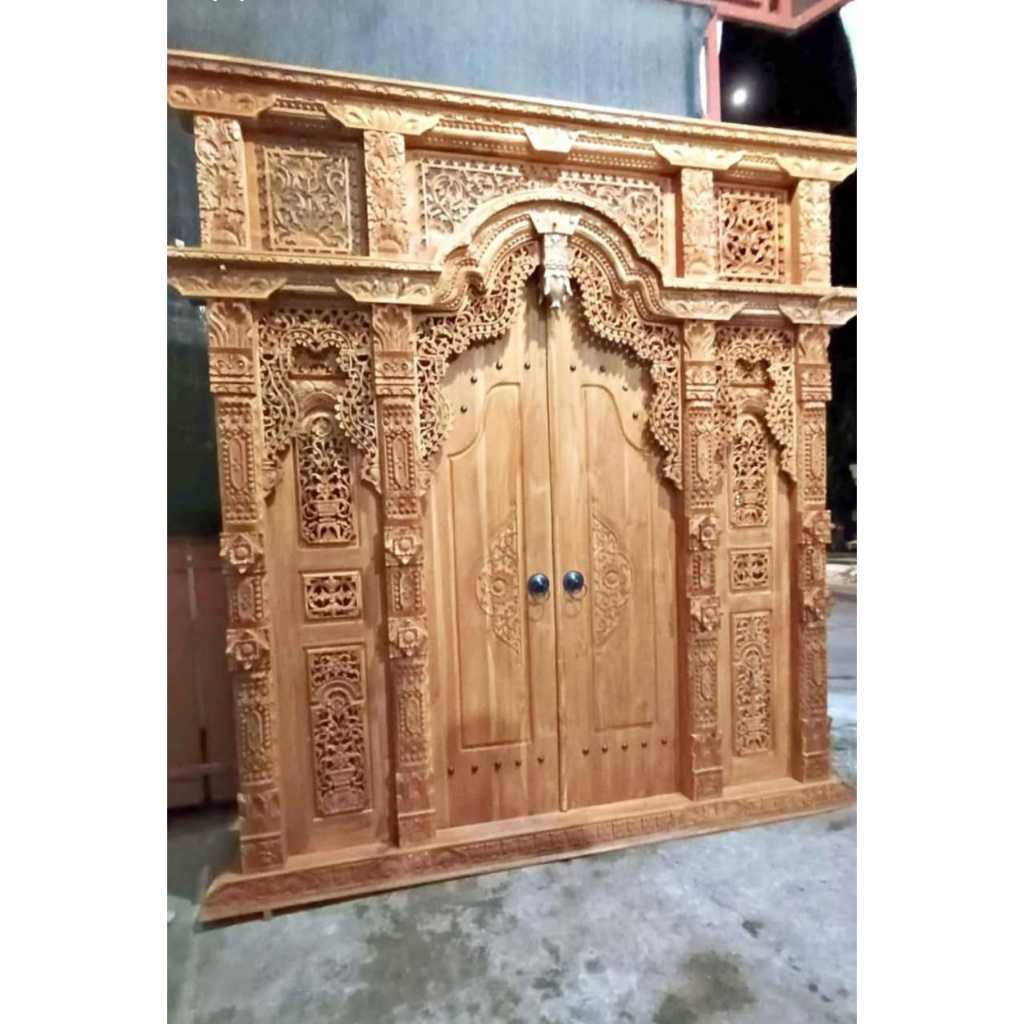Pintu Gebyok Ukir Jati Jepara | Gebyok Bali | Pintu Gebyok Ukir | Gebyok Ukir Bali | Pintu Gapura