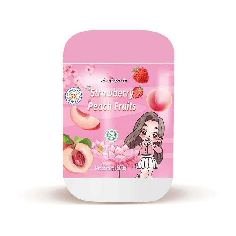 

Bubuk teratai strowbery collagen Toples 500g (logo halal)