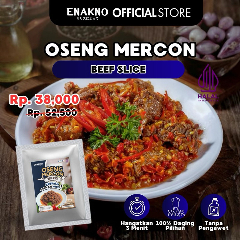 

[ENAKNO] Oseng Mercon Beef Slice 150g