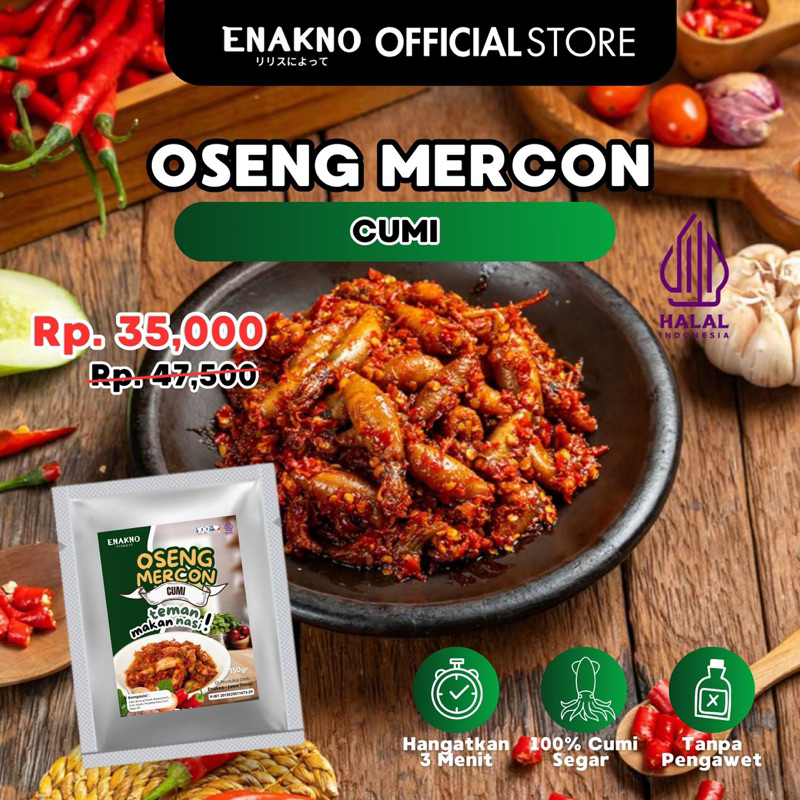 

[ENAKNO] Oseng Mercon Cumi 150g