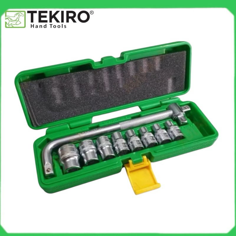 Tekiro Kunci sok 10 pcs 8 -24 mm 6 pt shock sock set socket Tekiro mata kunci anak sock
