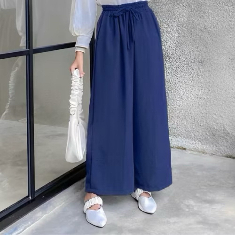 Celana Kulot Highwaist Crinkle Airflow - Kulot Wanita Highwaist Bahan Crinkle Premium