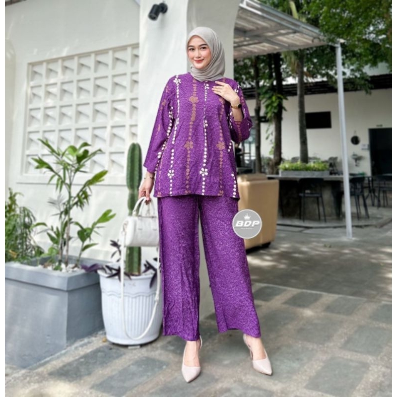 Daster Viral CP set celana | Daster Kekinian (BISA COD)