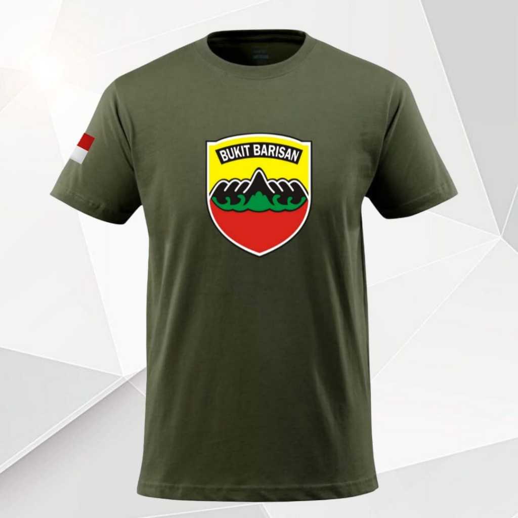 kaos distro army kodam I bukit barisan / kaos pria kodam I bukit barisan / t shirt kodam I