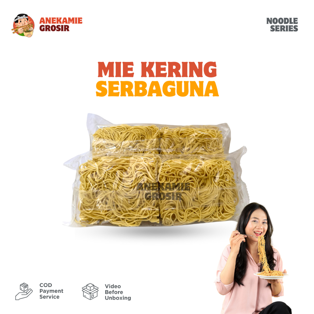

Mie Kering Serbaguna 4 Keping TANPA BUMBU Mie Level Kekinian ala Gacoan, Kober, Wizzmie