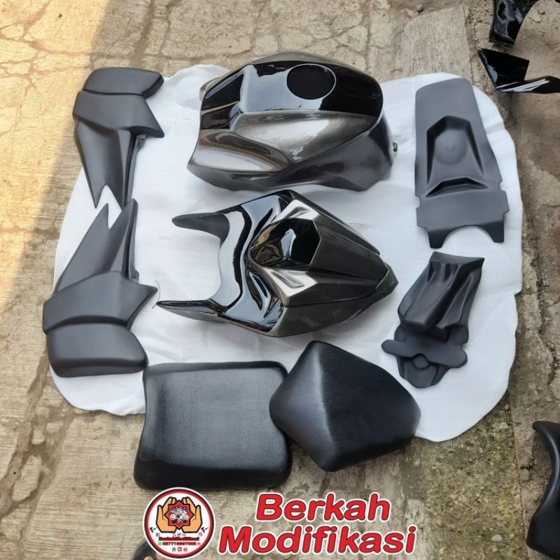 Cover Kondom Tangki Body Belakang Model Ninja 250FI PNP Yamaha Byson Karbu 2010-2014