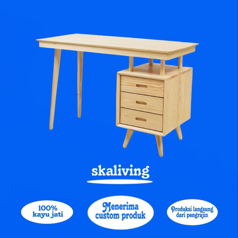 Meja belajar minimalis kayu jati meja kantor minimalis kayu jati meja belajar retro minimalis kayu j