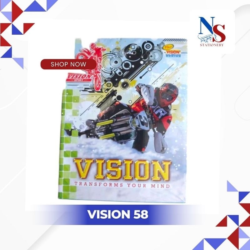 

buku vision 58 lembar 1 pak isi 10 buku