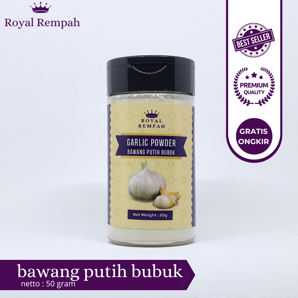 

Royal Rempah Bawang Putih Bubuk - Garlic Powder Murni untuk Masakan & Bumbu Praktis