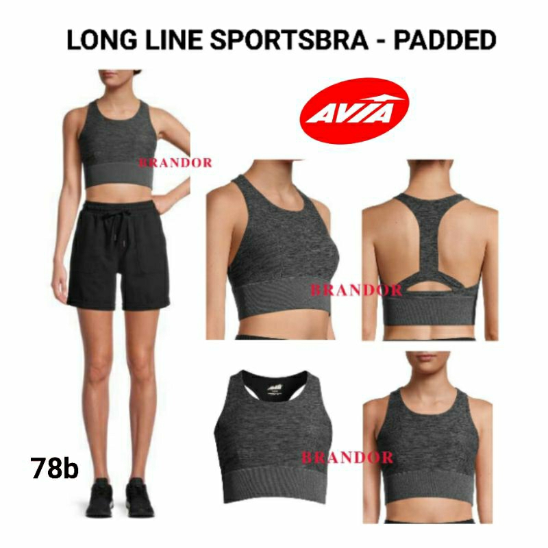 Brandor - LONG LINE SPORT BRA PADDED - AVIA ( avbs78 )