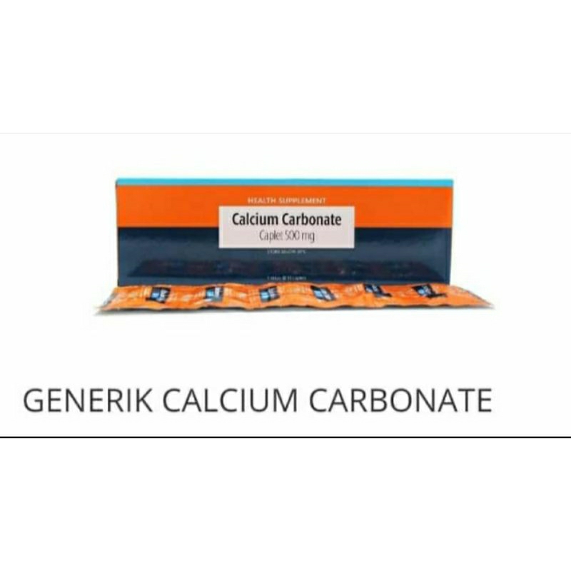 Suplemen kalsium 500 mg - caco3 Untuk tulang sehat dan kuat