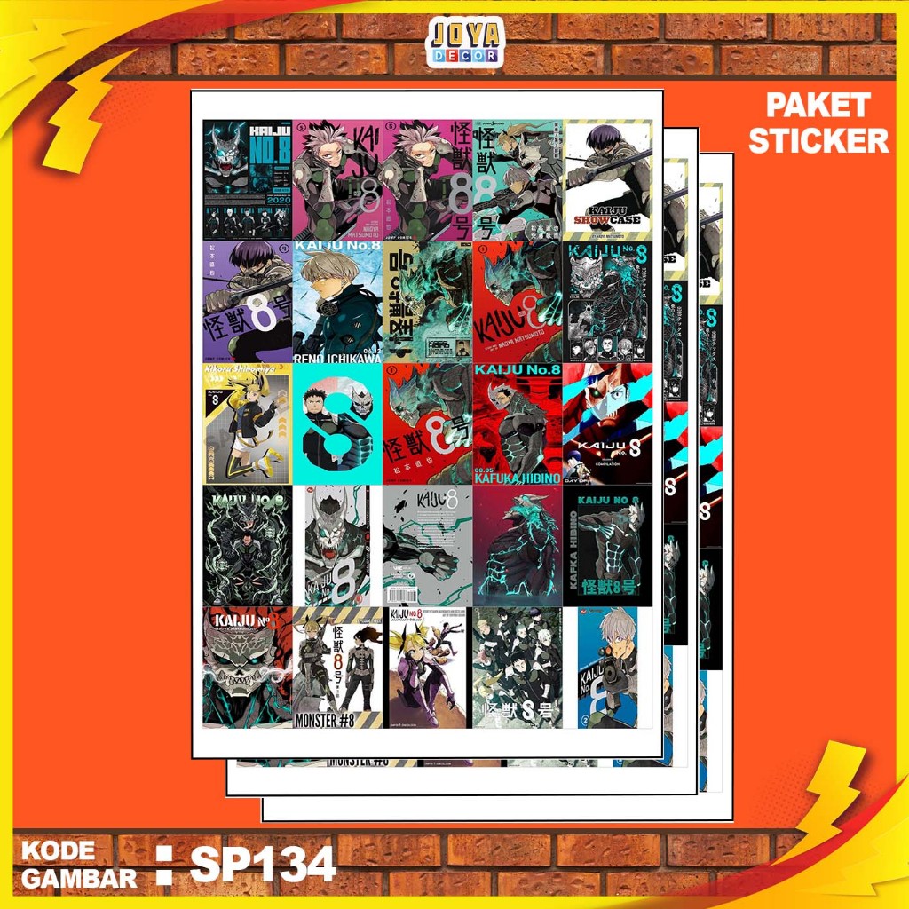 

GAMBAR STICKER KAIJU NO.8 / STIKER KAIJU NO.8 / PAKET STIKER KAIJU NO.8 PER 25 PCS / KODESP134