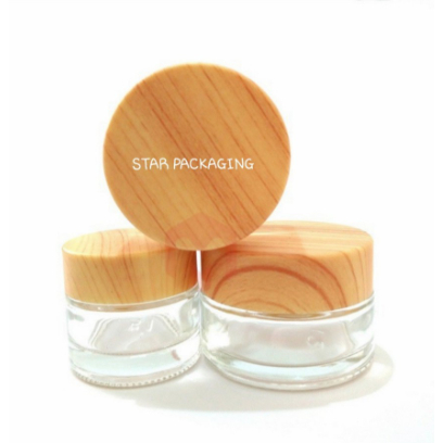 Pot Cream 20Gr Pot Cream Kaca 20Gr Tutup Motif Kayu Pot Jar 20Gram