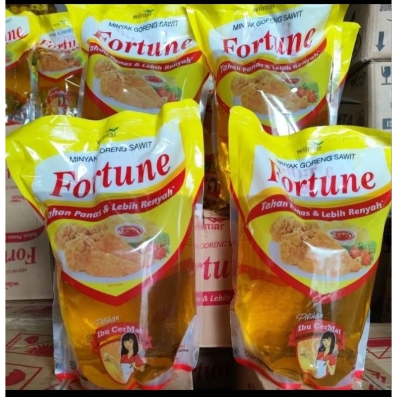 Minyak goreng Fortune 2 liter 1 dus isi 6
